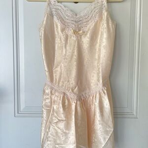 Vintage Christian Dior night slip with floral detail
